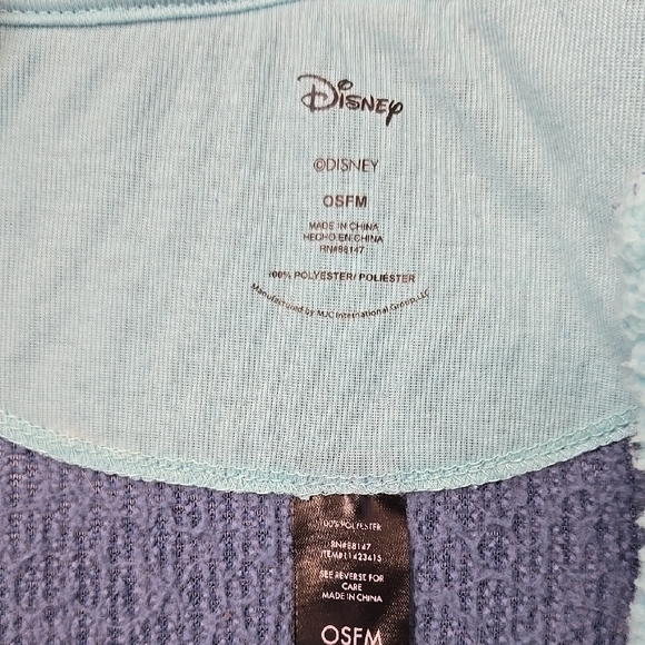 Disney Stitch Blue Fleece Onesie - Picture 2 of 5